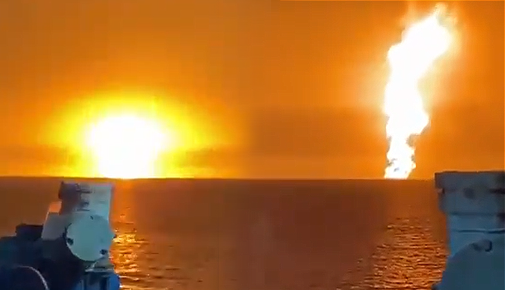 Hazar Denizi’nde büyük patlama