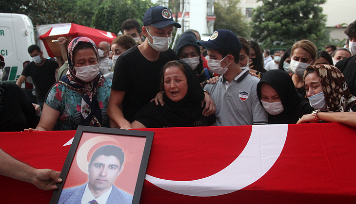 Düşen yangın söndürme uçağında yaşamını yitiren 3 Türk personel için tören