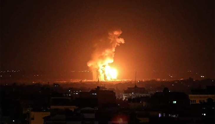 İsrail savaş uçakları, Gazze Şeridi’ni vurdu