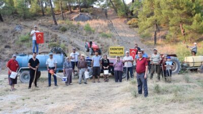 Antalya’da yangın nöbeti! Kimliğini göstermeyen mahalleye giremiyor