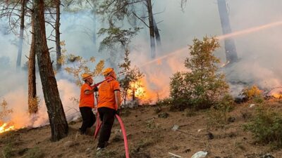 Antalya’daki yangından son görüntüler