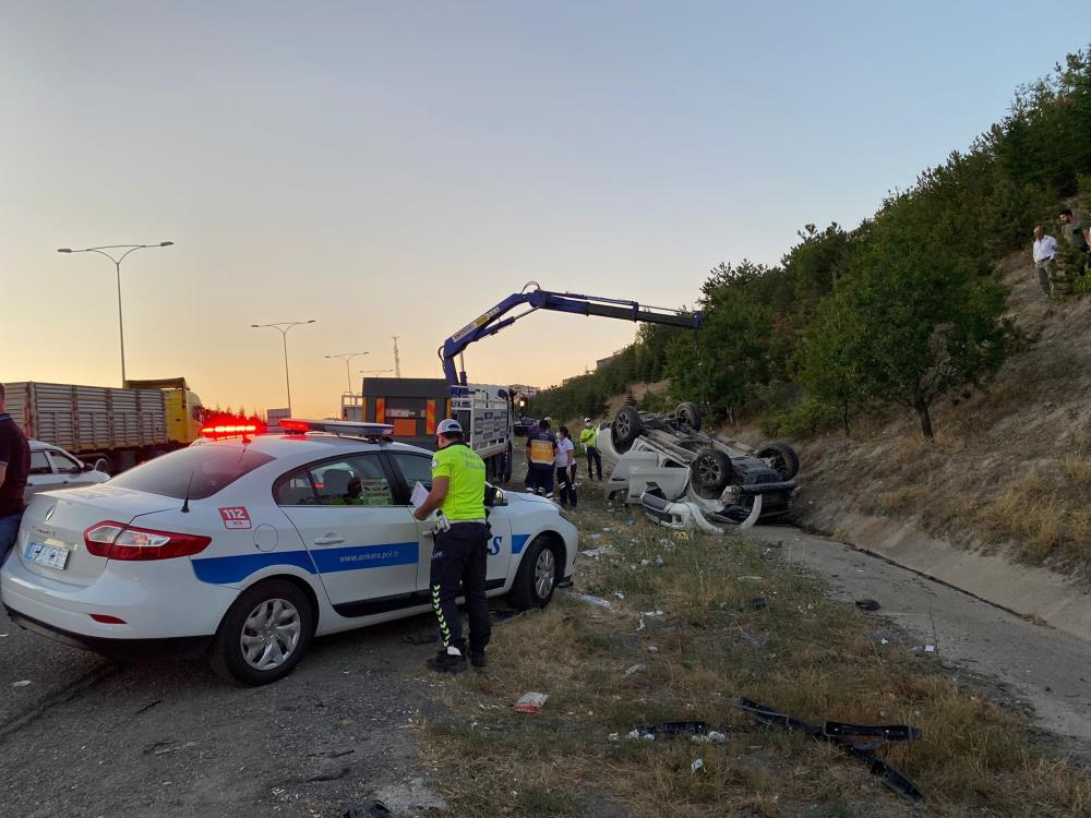 Ankara Çevre Yolu’nda zincirleme kaza: 1 ölü, 5 yaralı