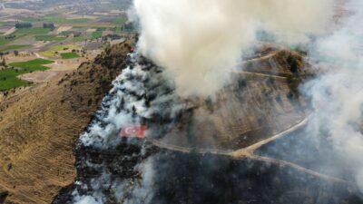 Afyon’da orman yangını çıktı
