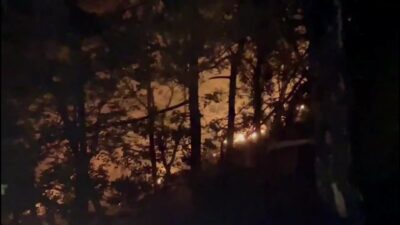 Bursa’da yıldırım düştü, ormanlık alanda yangın çıktı!