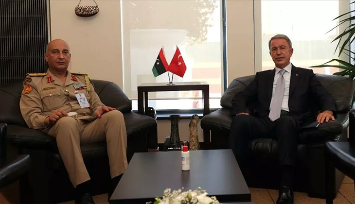 Akar, Libya Genelkurmay Başkanı Haddad ile görüştü