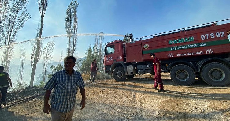 Kaş’ta orman yangını