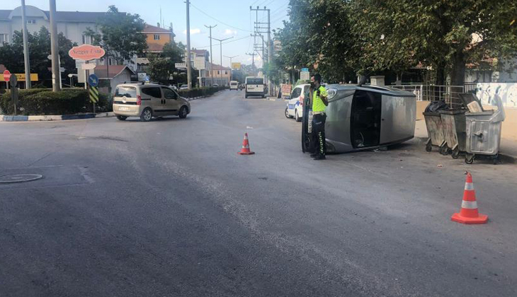 Bursa’da aşırı hız kazayı beraberinde getirdi!