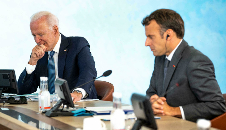 Biden, Macron’u en az 1 saat bekletti