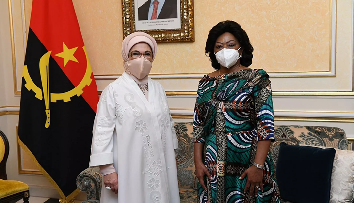 Emine Erdoğan, Angola Devlet Başkanının eşi ile görüştü