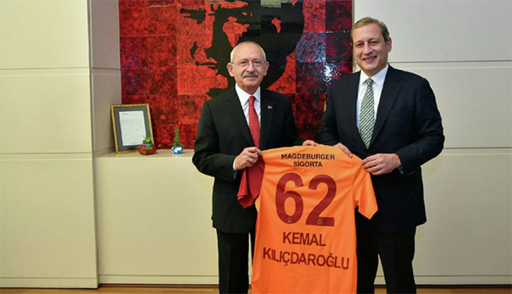 Kılıçdaroğlu, Galatasaray Başkanı Elmas ile bir araya geldi