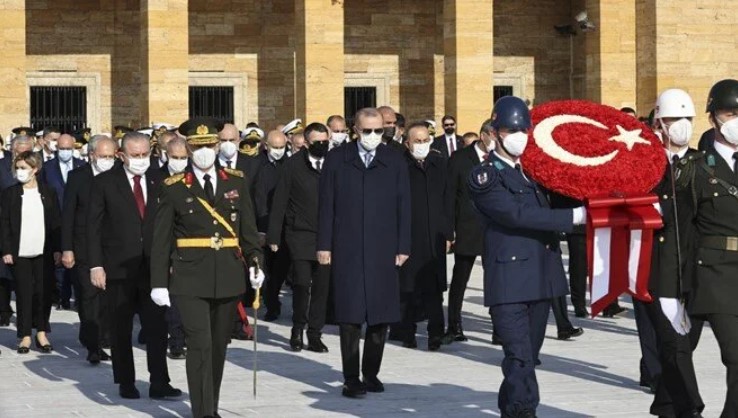 Devletin zirvesi Cumhuriyet Bayramı töreni için Anıtkabir’de