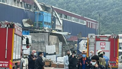 Bursa’da fabrikada patlama! Olay yerinden fotoğraflar…
