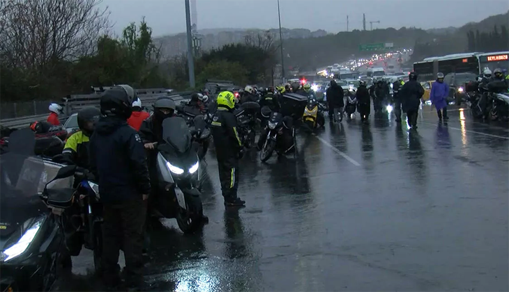 İstanbul’da fırtına nedeniyle 15 Temmuz Şehitler Köprüsü motosiklet geçişlerine kapatıldı