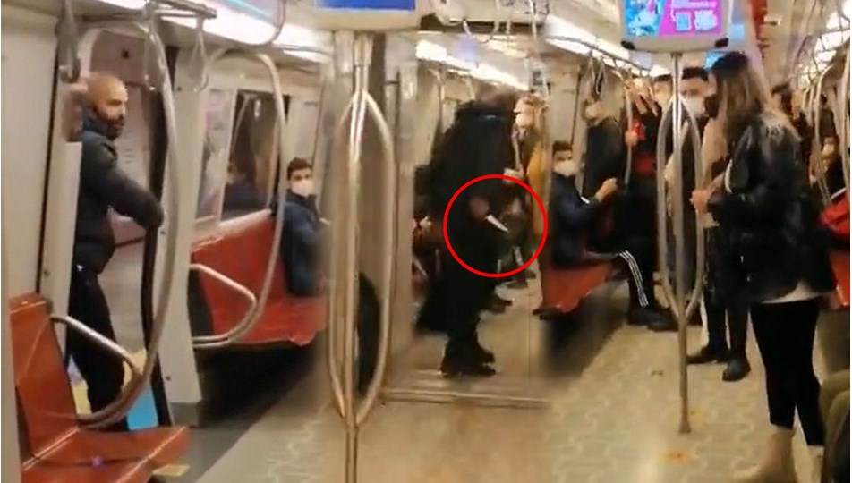 Kadıköy metrosunda dehşet saçmıştı… Yakalandı