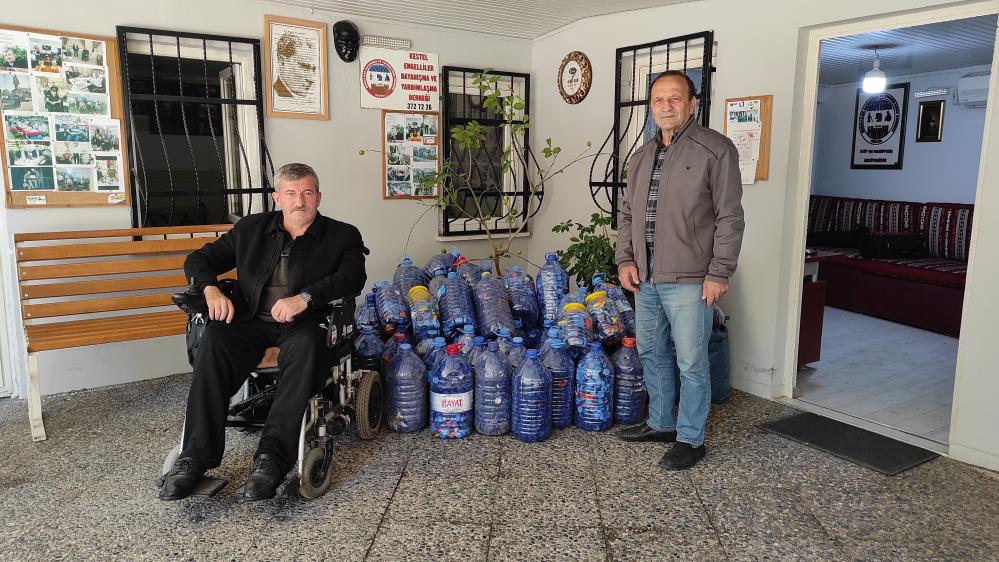 Bursa’da engelliler için 100 bin mavi kapak topladı