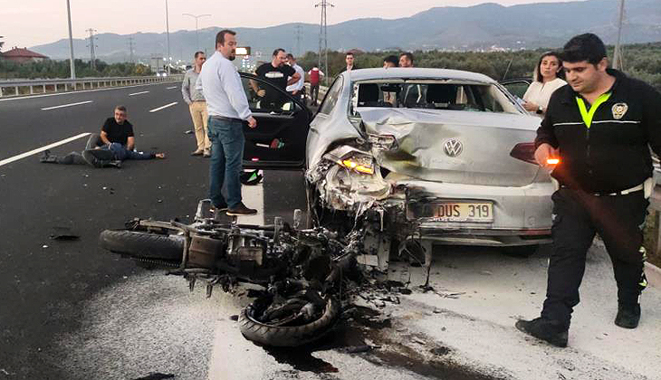 Bursa’da motosiklet grubunu kahreden kaza