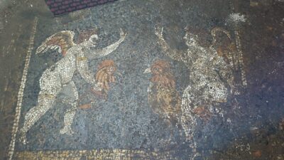Kaçak kazıda 2 bin 700 yıllık iki mozaik bulundu