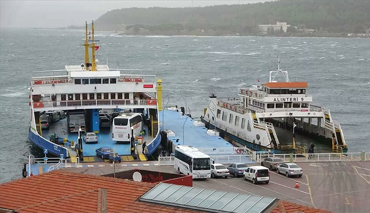 Çanakkale’de adalara bazı feribot seferleri iptal edildi