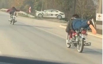 Bursa’da ölümle dans… Trafikte tehlike saçtılar!