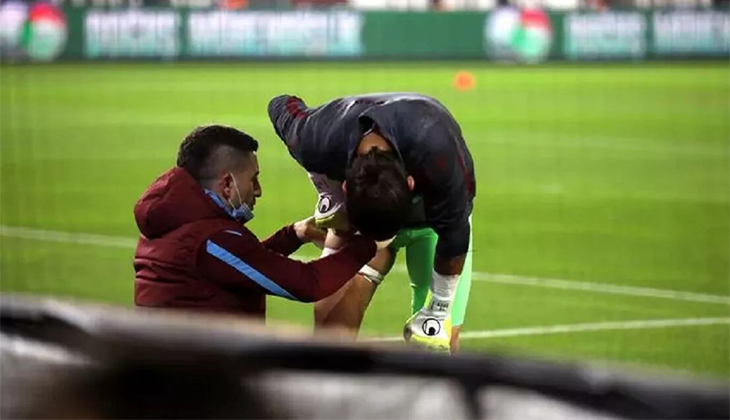 Trabzonspor’da Erce sakatlandı: Genç yedek kaleci maça motosikletle yetişti