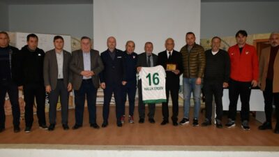 Bursaspor’dan eski futbolcusu Haluk Erdem’e ziyaret