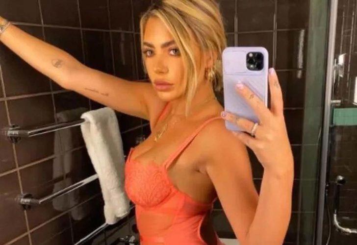 Lateks elbisesinin dekoltesi gözleri şaşı etti