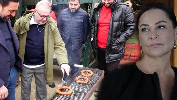 Hülya Avşar’a esprili gönderme: Mangalda simit