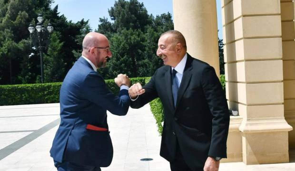 Aliyev, AB Konseyi Başkanı Michel ile görüştü