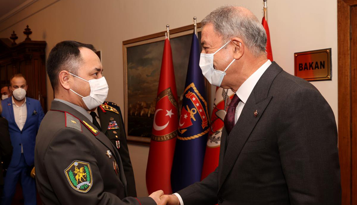 Bakan Akar, Özbekistan Genelkurmay Başkanı Khalmukamedov’u kabul etti