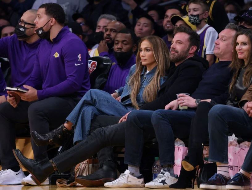 Jennifer Lopez ile Ben Affleck basketbol maçında