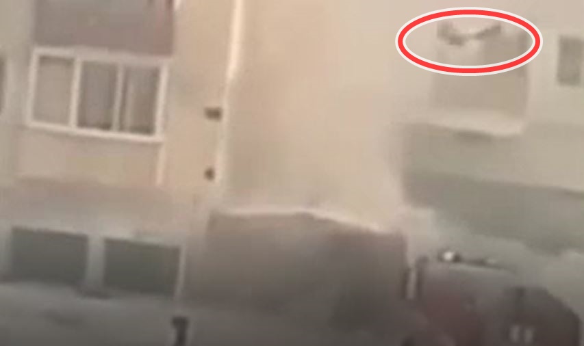 İtfaiyeci böyle havaya uçtu