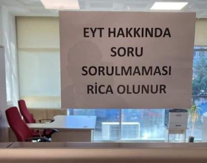 SGK’dan vatandaşa: EYT’yi sormayın!