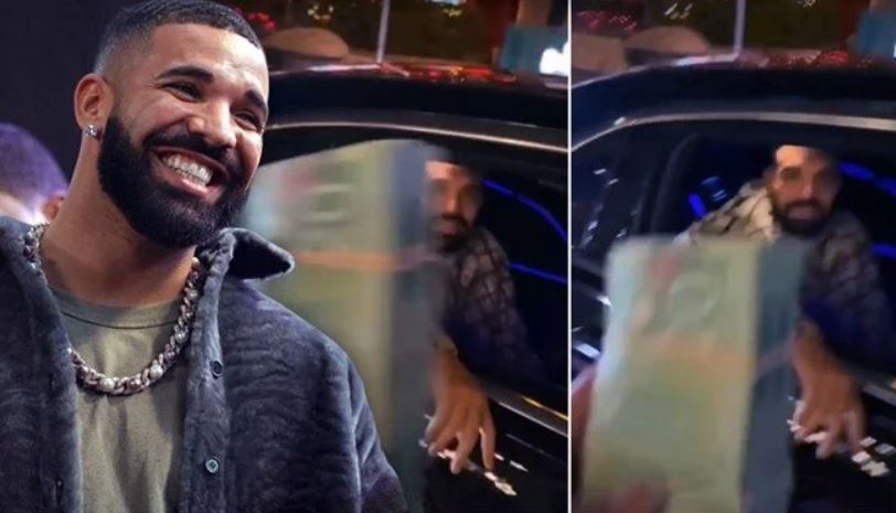 Drake Noel’de deste deste para dağıttı