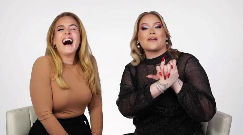 Adele’e yarım yüz makyajı