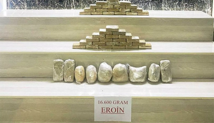 Bitlis’te 16 kilo eroin ele geçirildi