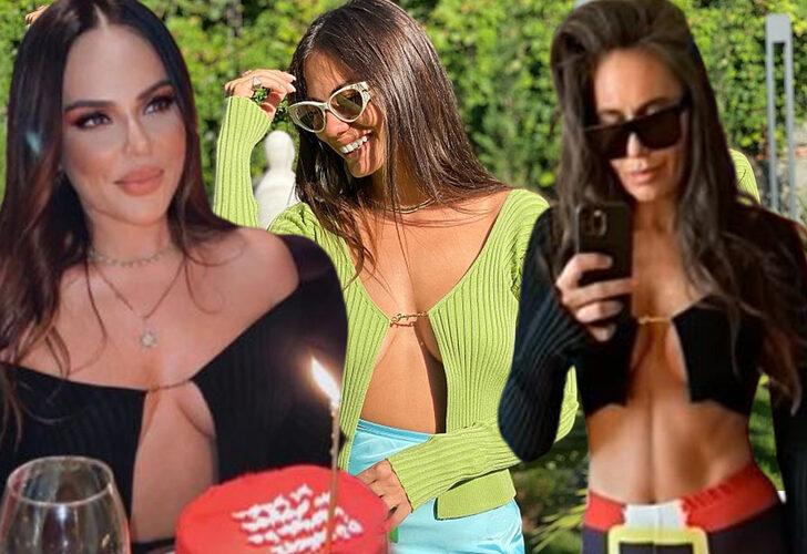 3450 TL’lik tek düğmeli hırkayı Eda Taşpınar da giydi!