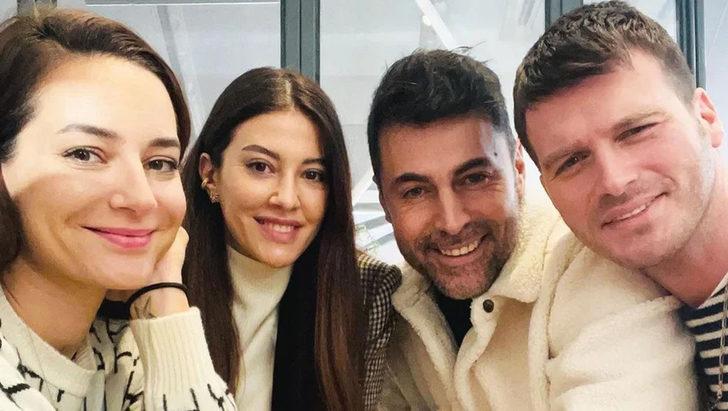Tatlıtuğ çiftinden dost ziyareti