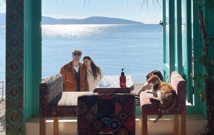 Kıvanç Tatlıtuğ ve Başak Dizer çiftinin Bodrum keyfi