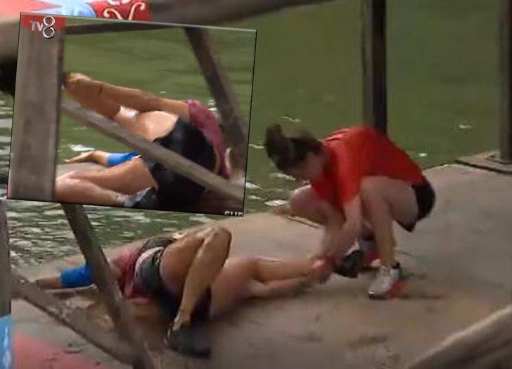 Survivor’da kaza geçiren Evrim’in çığlıkları adayı inletti!