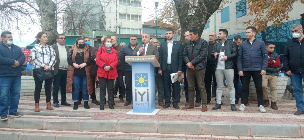 İYİ Parti Kestel İlçe Başkanı Elüstü’den Tanır’a tepki: Güneş balçıkla sıvanmaz