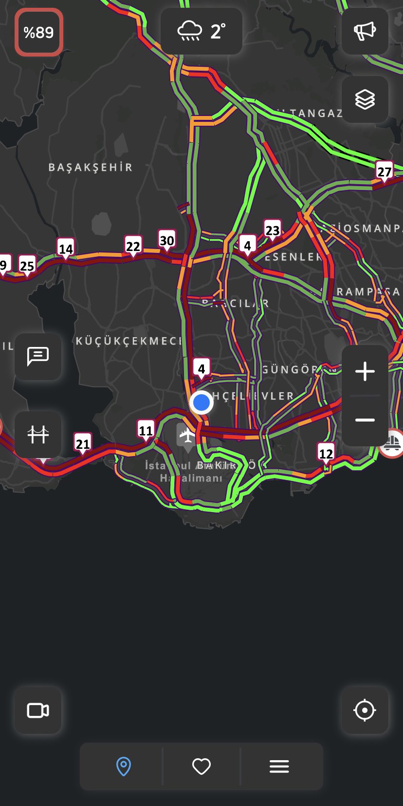 İstanbul’da trafik yoğunluğu yüzde 89’a çıktı