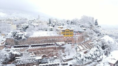 Bursa’da karlar altında büyüleyici manzara!