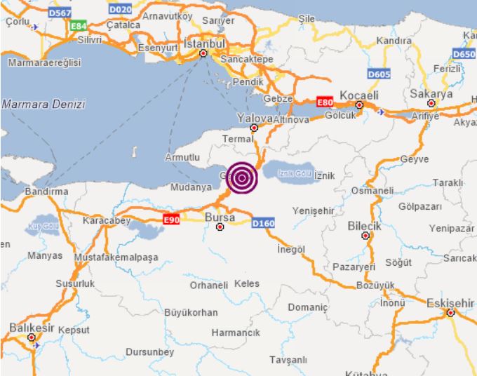 Bursa’da deprem!