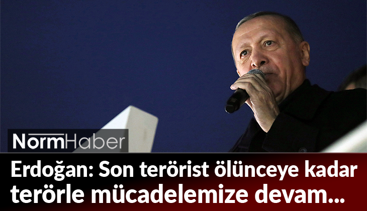 Erdoğan: Son terörist ölünceye kadar terörle mücadelemize devam