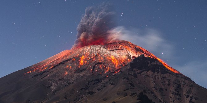 Popocatepetl Yanardağı’nda yeni patlama