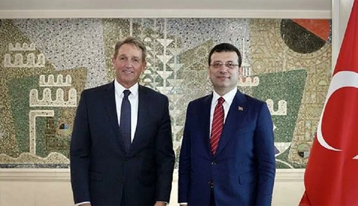 ABD’nin Ankara Büyükelçisi Jeffrey Flake, İBB Başkanı İmamoğlu’nu ziyaret etti