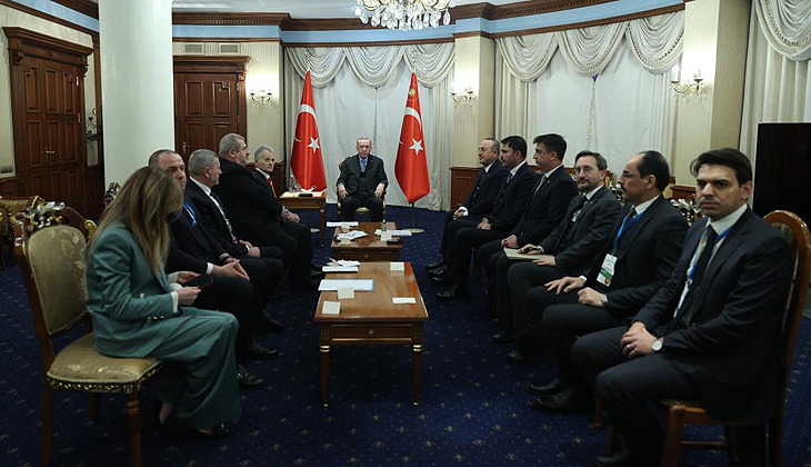 Cumhurbaşkanı Erdoğan, Kırım Tatar heyetini kabul etti