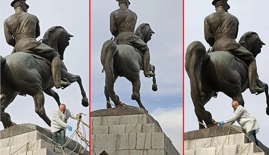 TBMM Başkanı Şentop’tan Atatürk heykeline ve Adalet Anıtı’na saldırıya kınama