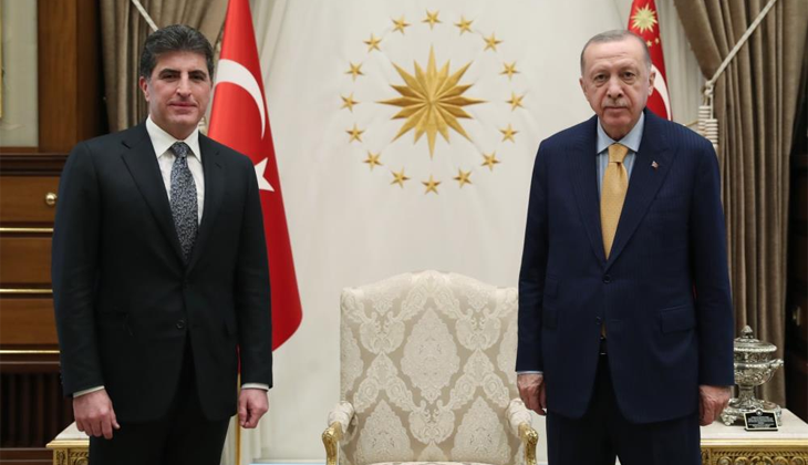 Cumhurbaşkanı Erdoğan, IKBY Başkanı Barzani’yi kabul etti