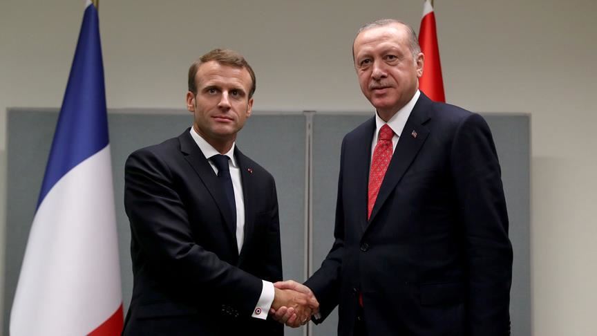 Cumhurbaşkanı Erdoğan Macron ile görüştü